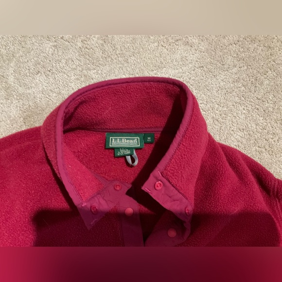 Women’s LL Bean Fleece Snap Pullover - Picture 3 of 7